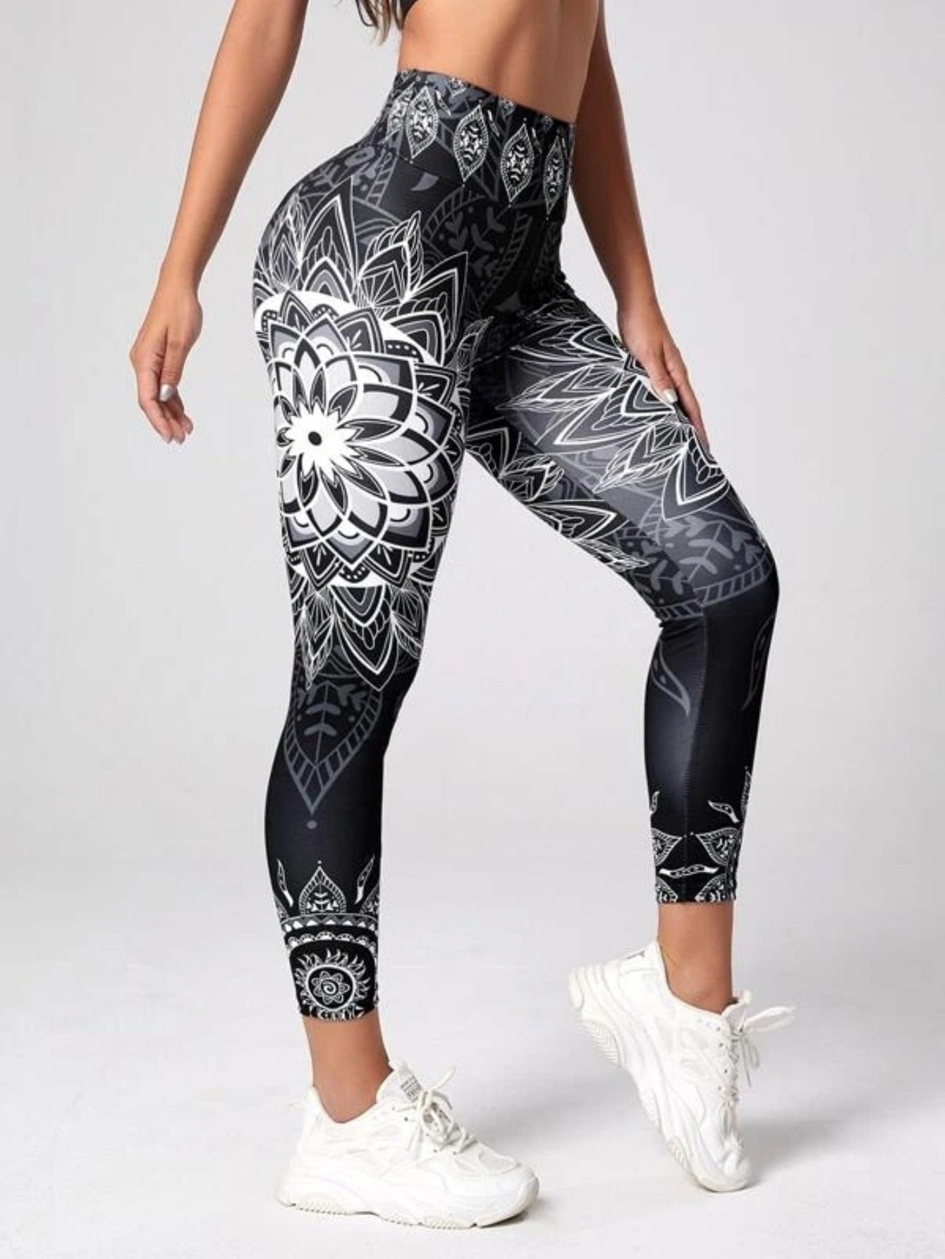 Ink Printing Yoga Skinny Pants