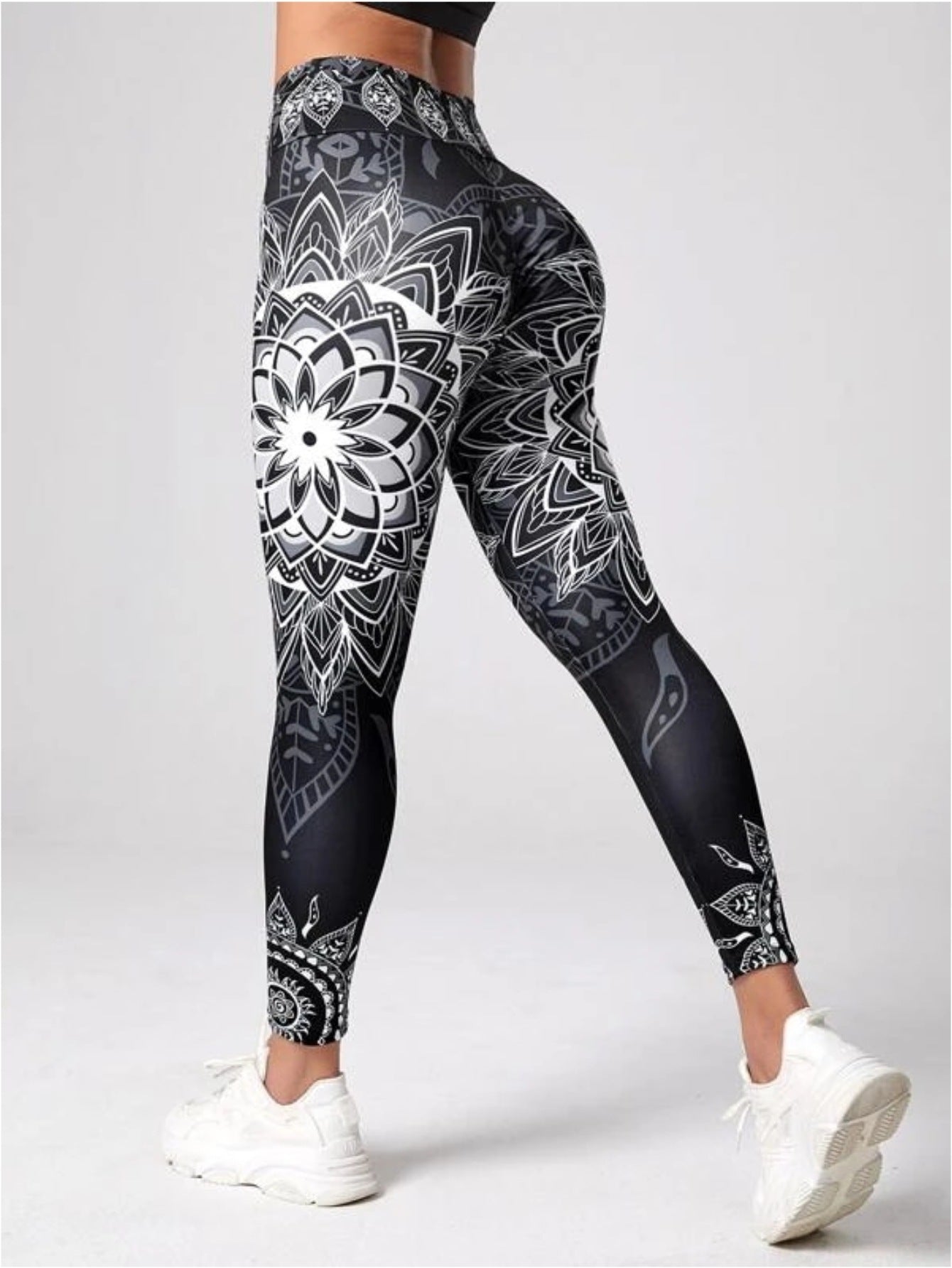 Ink Printing Yoga Skinny Pants