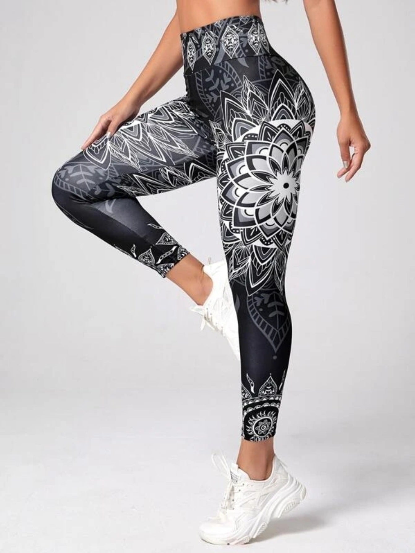 Ink Printing Yoga Skinny Pants