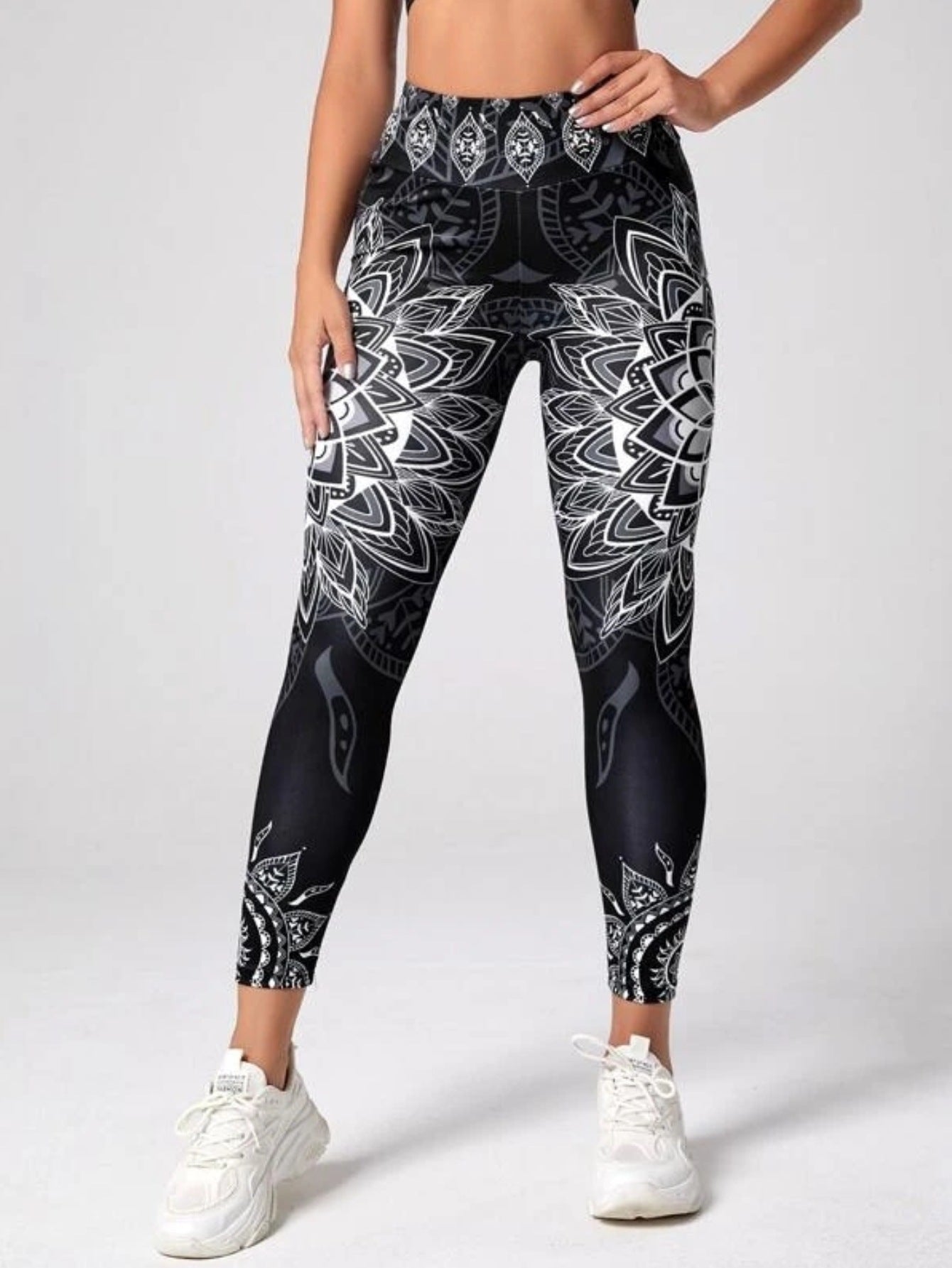 Ink Printing Yoga Skinny Pants