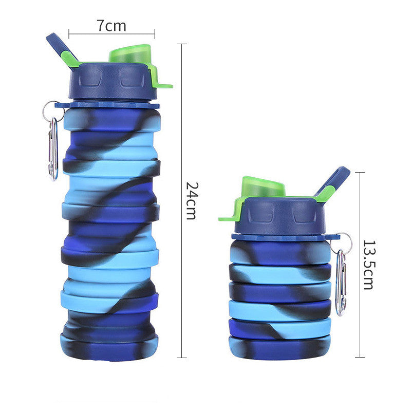 Foldable Leakproof Water Bottles Kids Cup with Straw