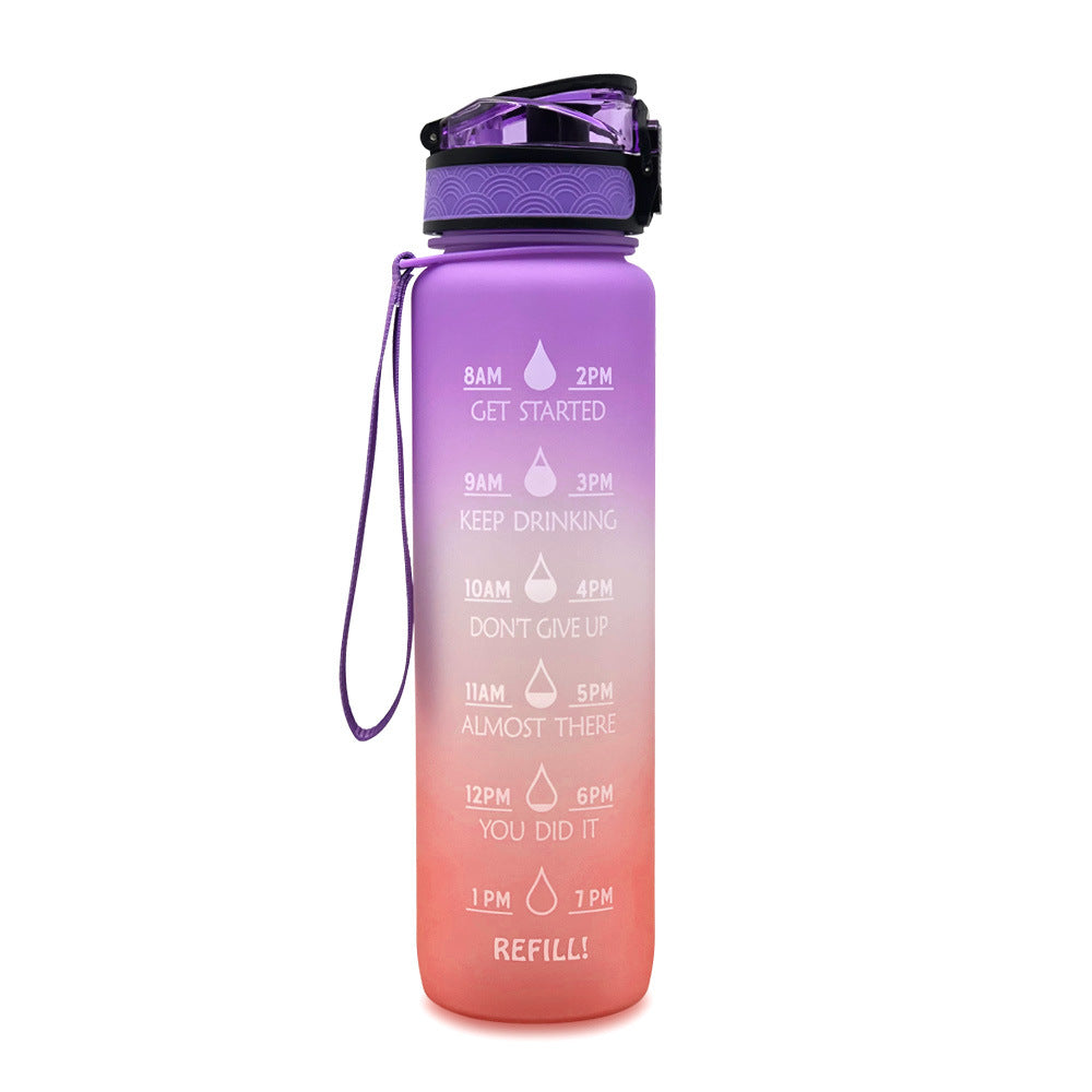 Time Marker & Motivational Water Bottle