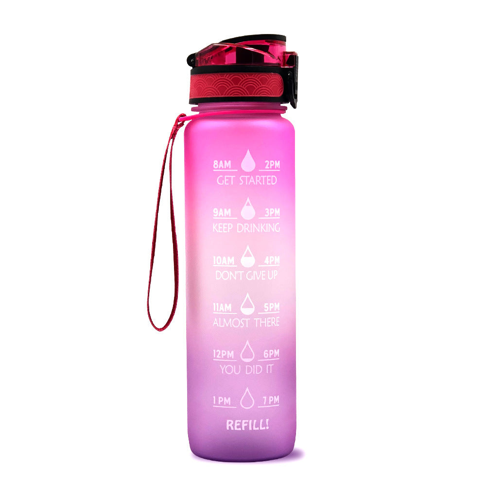 Time Marker & Motivational Water Bottle