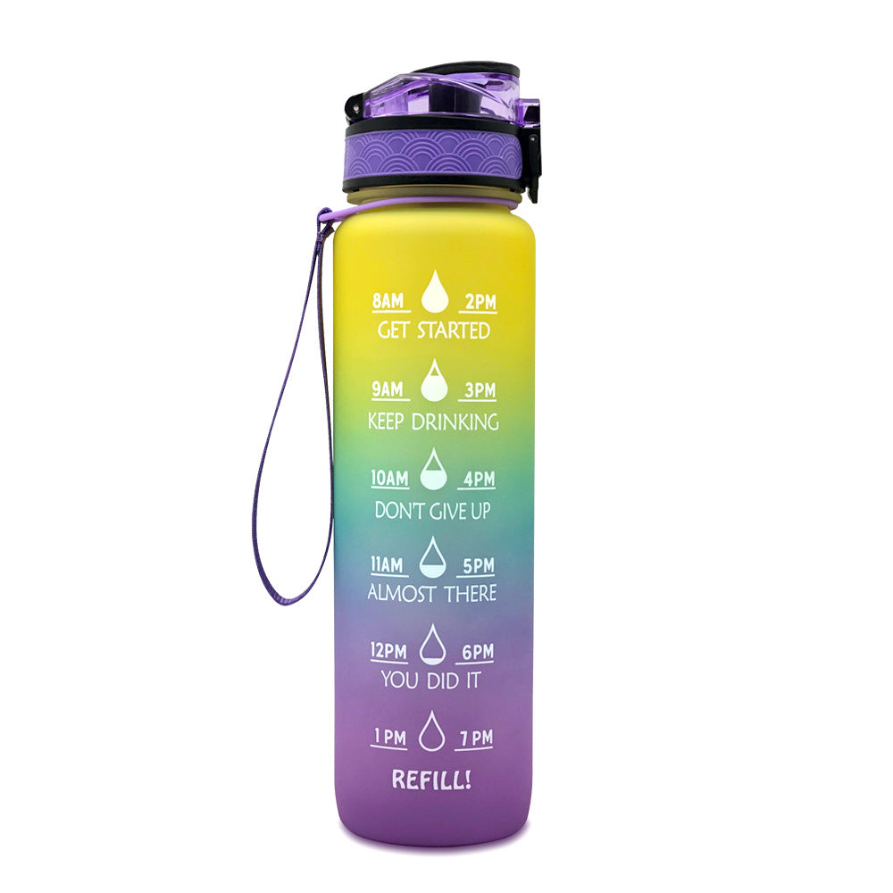 Time Marker & Motivational Water Bottle