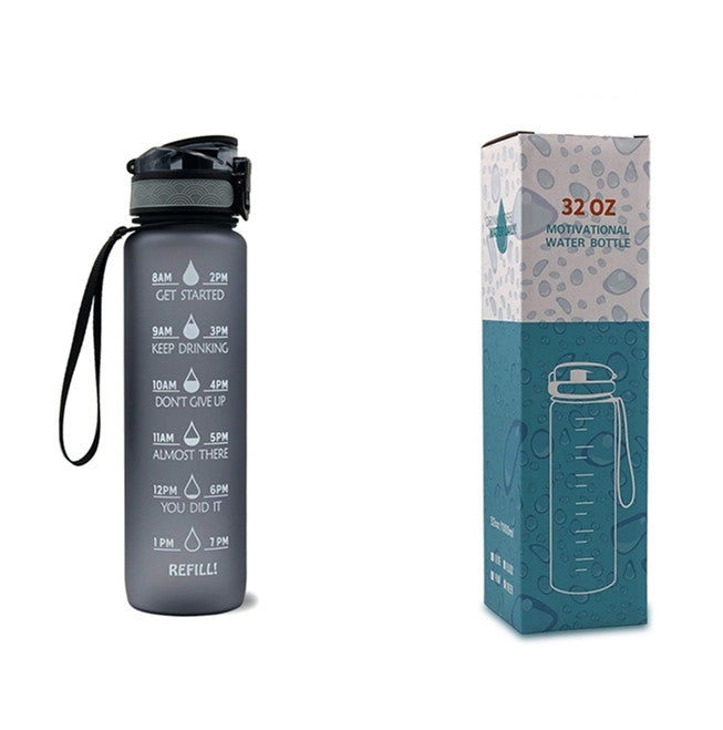 Time Marker & Motivational Water Bottle