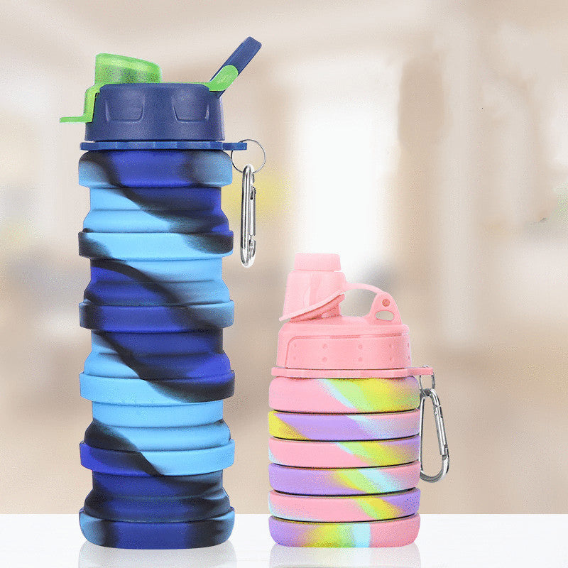 Foldable Leakproof Water Bottles Kids Cup with Straw