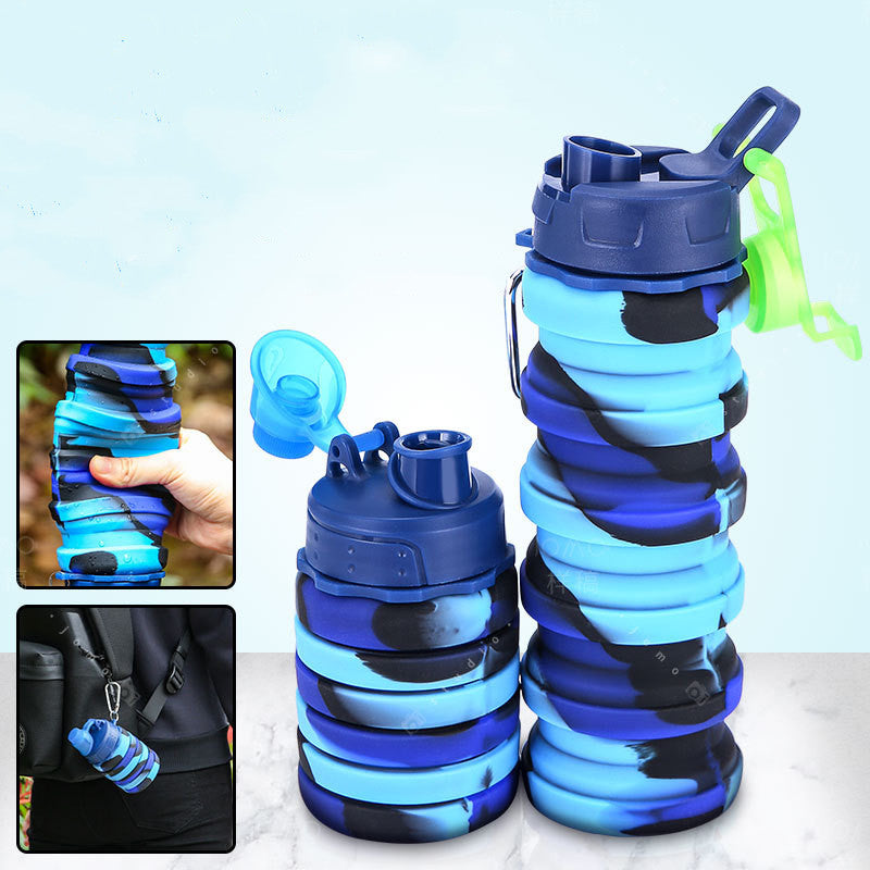 Foldable Leakproof Water Bottles Kids Cup with Straw