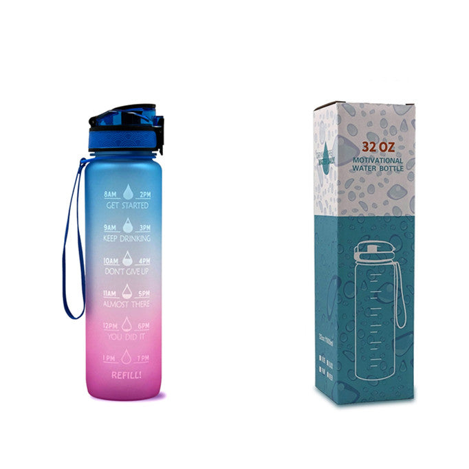 Time Marker & Motivational Water Bottle