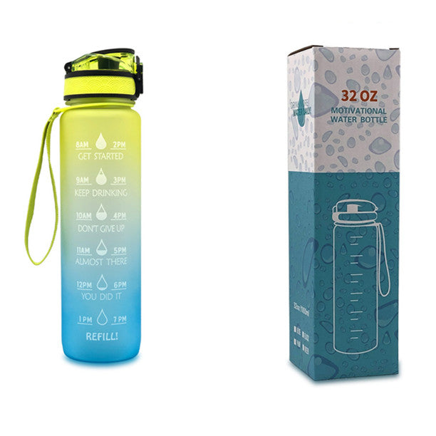 Time Marker & Motivational Water Bottle