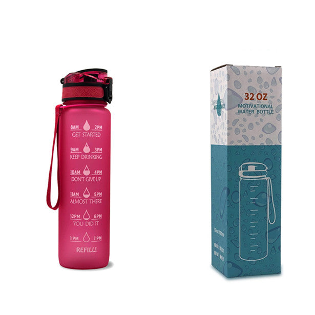 Time Marker & Motivational Water Bottle