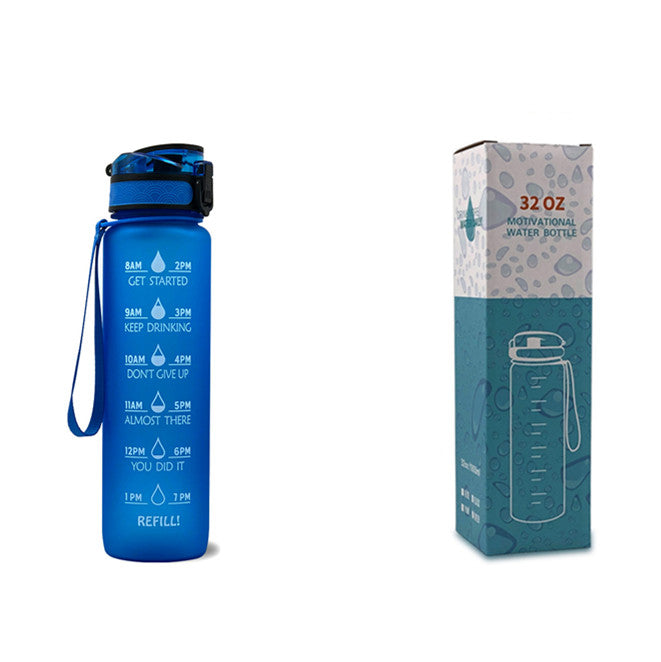 Time Marker & Motivational Water Bottle