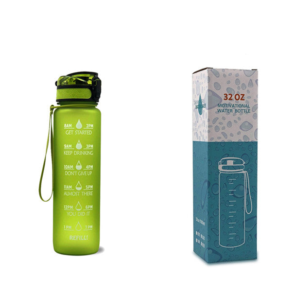 Time Marker & Motivational Water Bottle